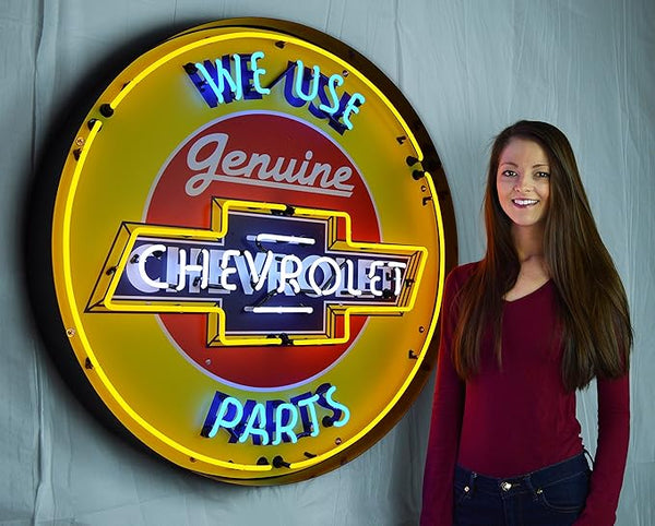 Chevrolet 36-Inch Neon Sign in Metal Can