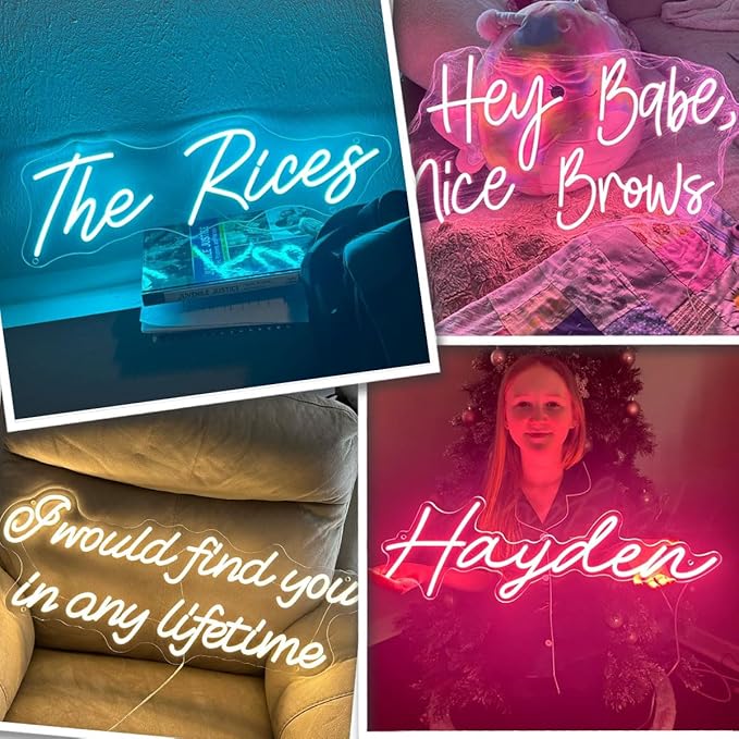 Custom Neon Signs for Wall Decor